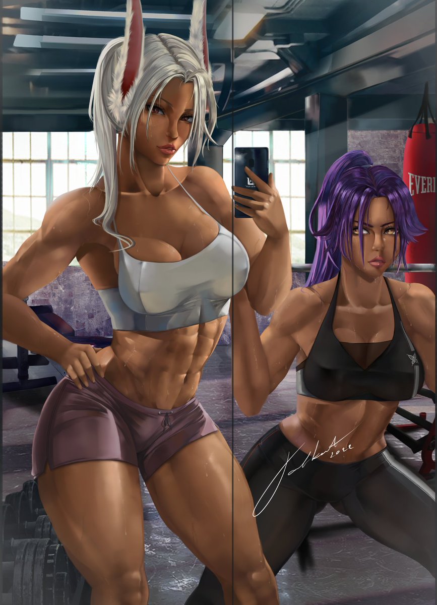 ItsTafkat's tweet photo. My old work from 2022. If you’ve seen this before with the LR signature, that was me  I just don’t use that old alias anymore lol

Should i do more style like this ?

#Ahri #SamusAran #Yoruichi #Mirko #kdaAhri #art #digitalart #Clipstudiopro https://t.co/MGBUi9EOax