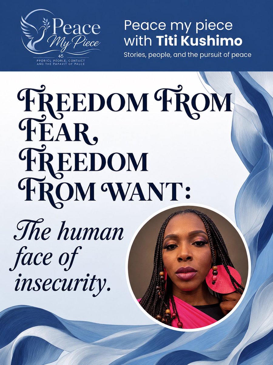 peacemypiece's tweet photo. FREEDOM FROM FEAR,  FREEDOM FROM WANT: the human face of insecurity . 
Click the link to read 👇

https://t.co/vJVoPNgA3i https://t.co/Btb62881yV
