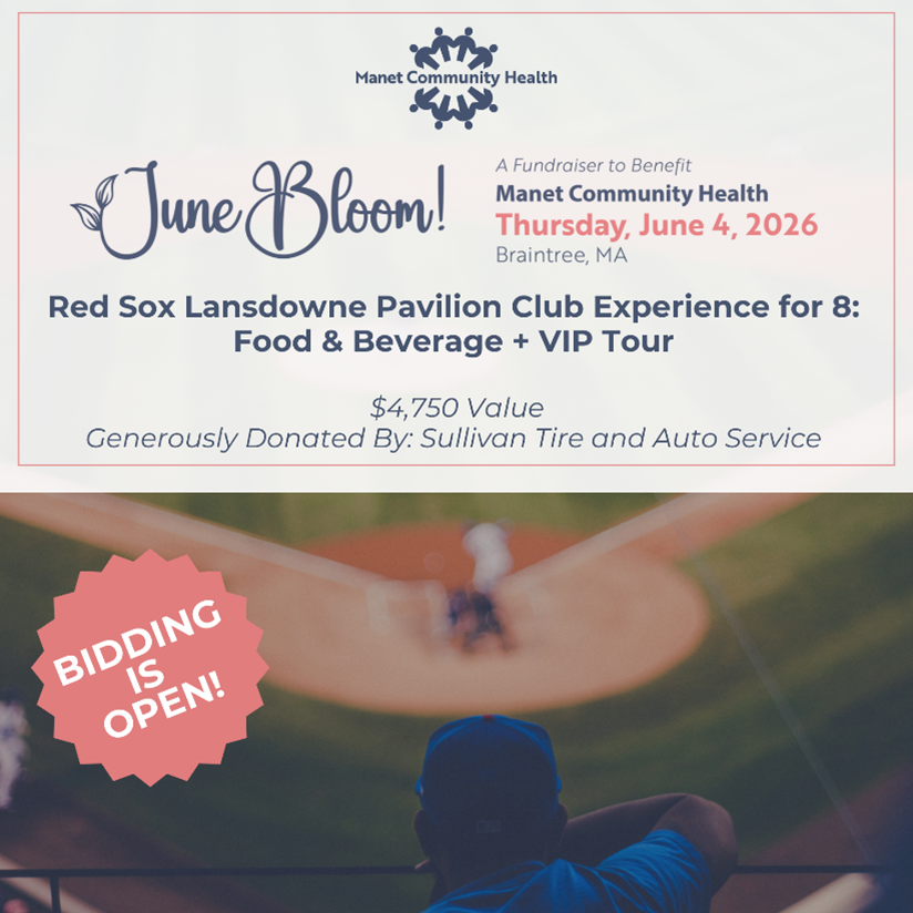 ManetCommunity's tweet photo. The June Bloom Auction is live, bid now for a chance to win incredible experiences, no event attendance required! Experience the Red Sox like never before with a VIP night at Fenway Park on 8/22/26. Learn about &amp; bid on this &amp; other items at https://t.co/1x90FkagmY. @SullivanTire https://t.co/7Krdoiy1Pp
