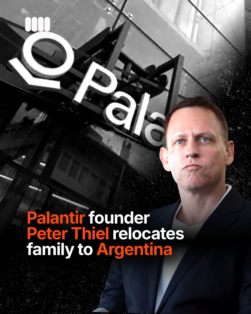 sov_media's tweet photo. Peter Thiel has temporarily relocated his family to Argentina, as reported by The New York Times. The 58-year-old tech billionaire, his husband Matt Danzeisen, and their children have moved into a $12 million, 17,200-square-foot historic mansion in the exclusive Barrio Parque neighbourhood of Buenos Aires. His children have already been enrolled in local schools.

Thiel has a close relationship with Argentina’s far-right libertarian president, Javier Milei. Over the last two months, Thiel has met with Milei and his ministers to discuss economic philosophy and potential regional integration.

According to individuals close to Thiel, the temporary relocation functions as a strategic "Plan B" contingency hedge against a few core developments in the United States:

California Wealth Taxes: Thiel began exploring alternative options after California lawmakers and political groups pushed forward a ballot initiative that would introduce a substantial 5% tax on billionaire assets.

US Political & Economic Stability: Thiel has expressed growing concern over broader US macroeconomic trends, political volatility, and rising anti-AI regulations.

Global Isolation: Argentina provides a geographically insulated escape hatch from potential Northern Hemisphere security issues, such as nuclear risks.