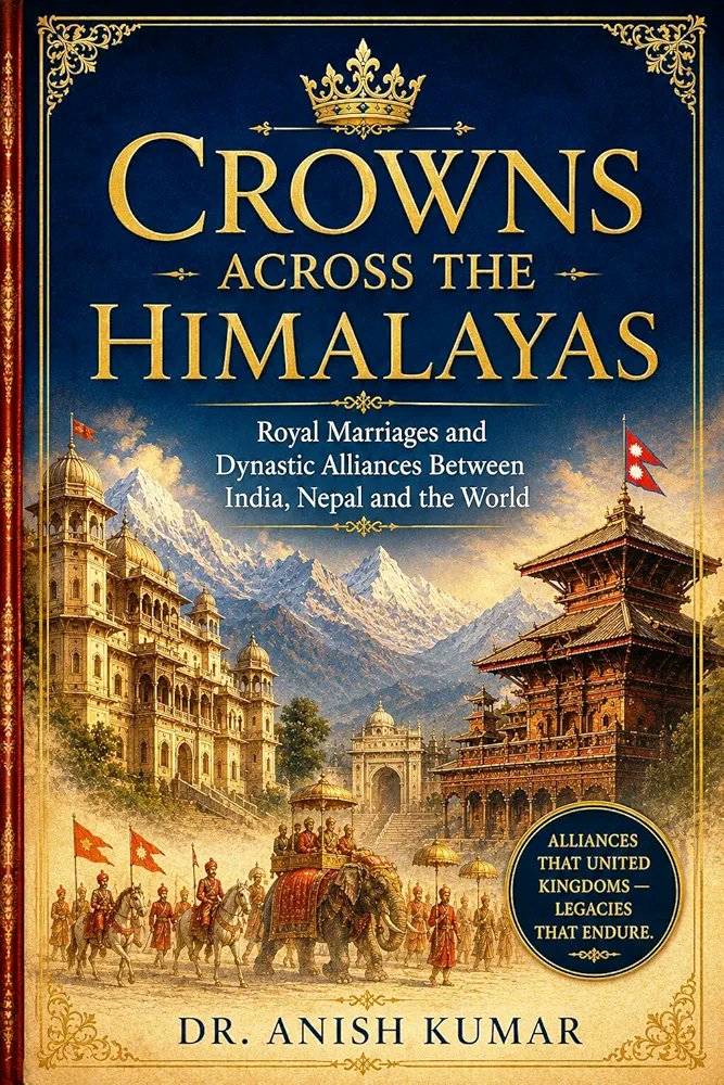DrAnishKumar4's tweet photo. 👑 The Untold Story of Royal Marriages That Shaped Kingdoms

*Crowns Across the Himalayas* — my dream project come true — explores the royal alliances and dynasties of India &amp; Nepal.

📖 https://t.co/QcQFlUzqhR

#RoyalHistory #CrownsAcrossTheHimalayas https://t.co/vrUlapJhT2