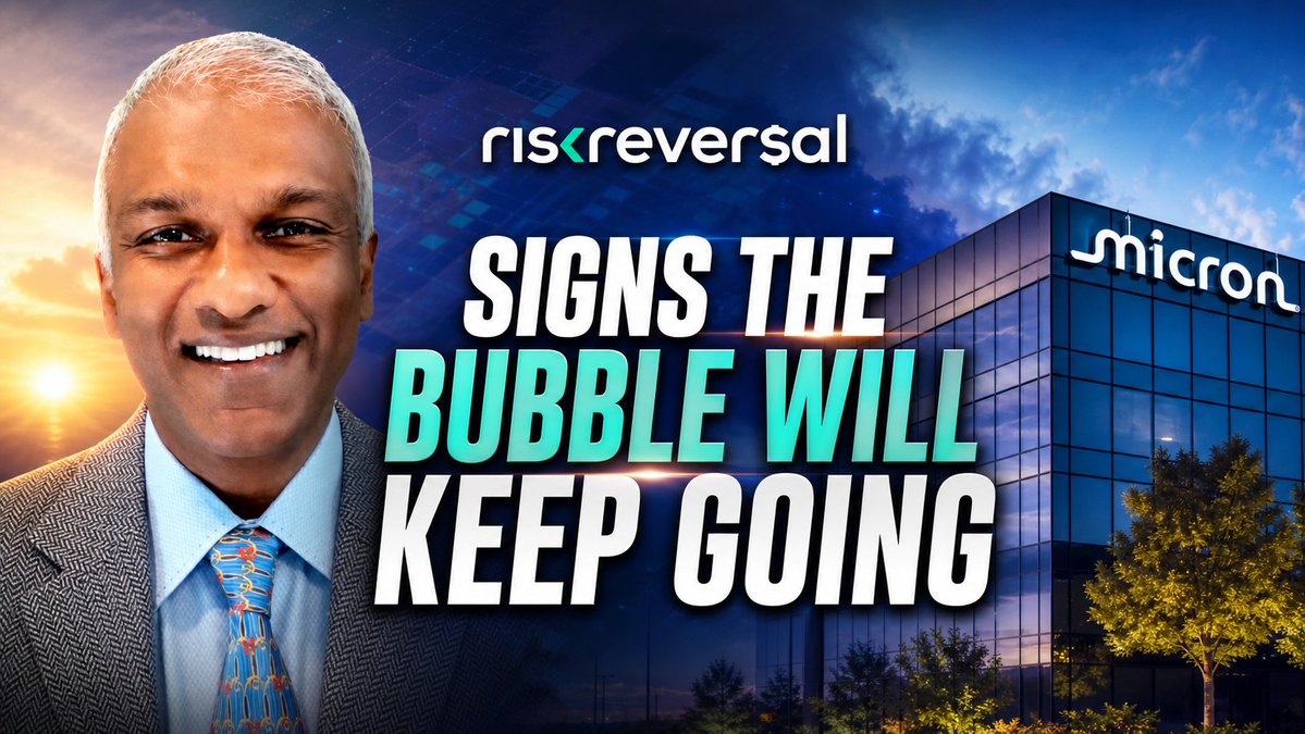 RiskReversal's tweet photo. Fan favorite @DanielTNiles returns to the RiskReversal Podcast 🎙️

🫧 Why Bubbles Are Bullish
📈 Rates High, Valuations Still Reasonable
👐 Strong Convictions w/ Loose Hands
🤖 Intel's Agentic AI Comeback

YOUTUBE: https://t.co/d4aSf9Xluu
APPLE: https://t.co/y8m7L1pycz
SPOTIFY: https://t.co/lAU6G1rQuL
