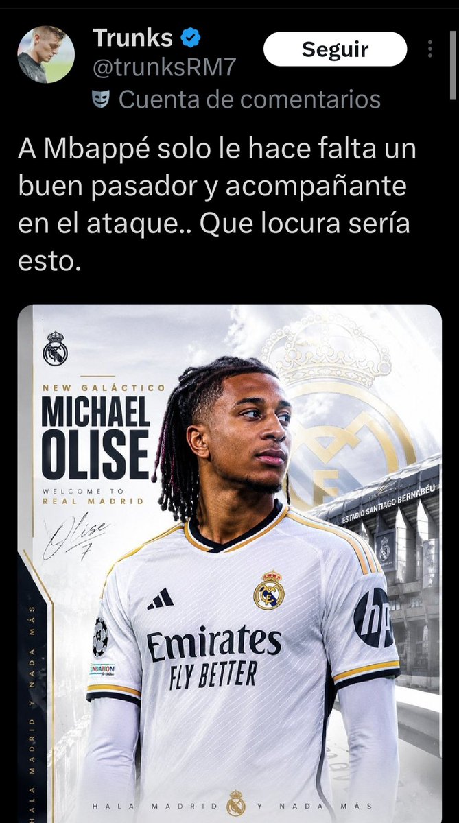 YulisRmcf's tweet photo. Ha jugado con los mejores, pero el problema es que Michael Olise no juega con el jugador con más excusas en la historia del fútbol 😭. https://t.co/jVp5ZjohKi