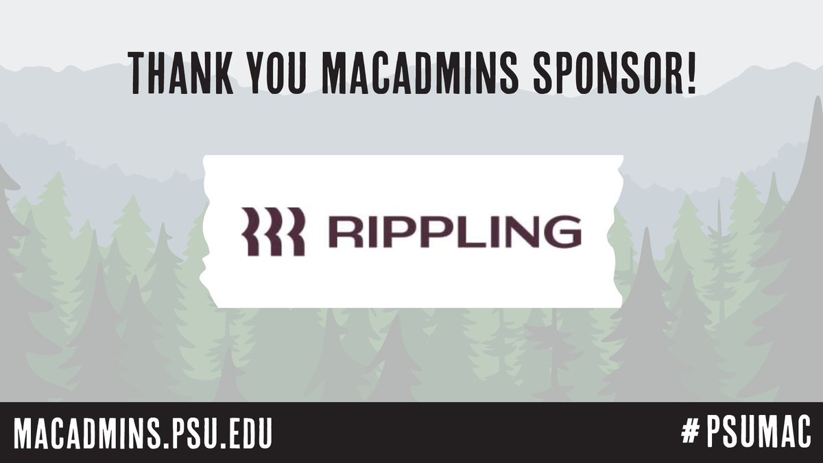 macadminsconf's tweet photo. A big thank you to Rippling for sponsoring MacAdmins 2026! 🙌
From HR and onboarding to device management, Rippling helps teams manage it all in one platform.

Join us 👇
https://t.co/0QKwpiJX7d

#psumac #macadmins https://t.co/XuUwXxpJWd