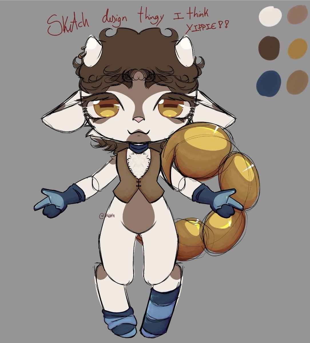 741K4's tweet photo. Okok i think I got it  :D
What do we think???? :³

#fursona #furry #smallartists #artmoots https://t.co/05oSoe06D3