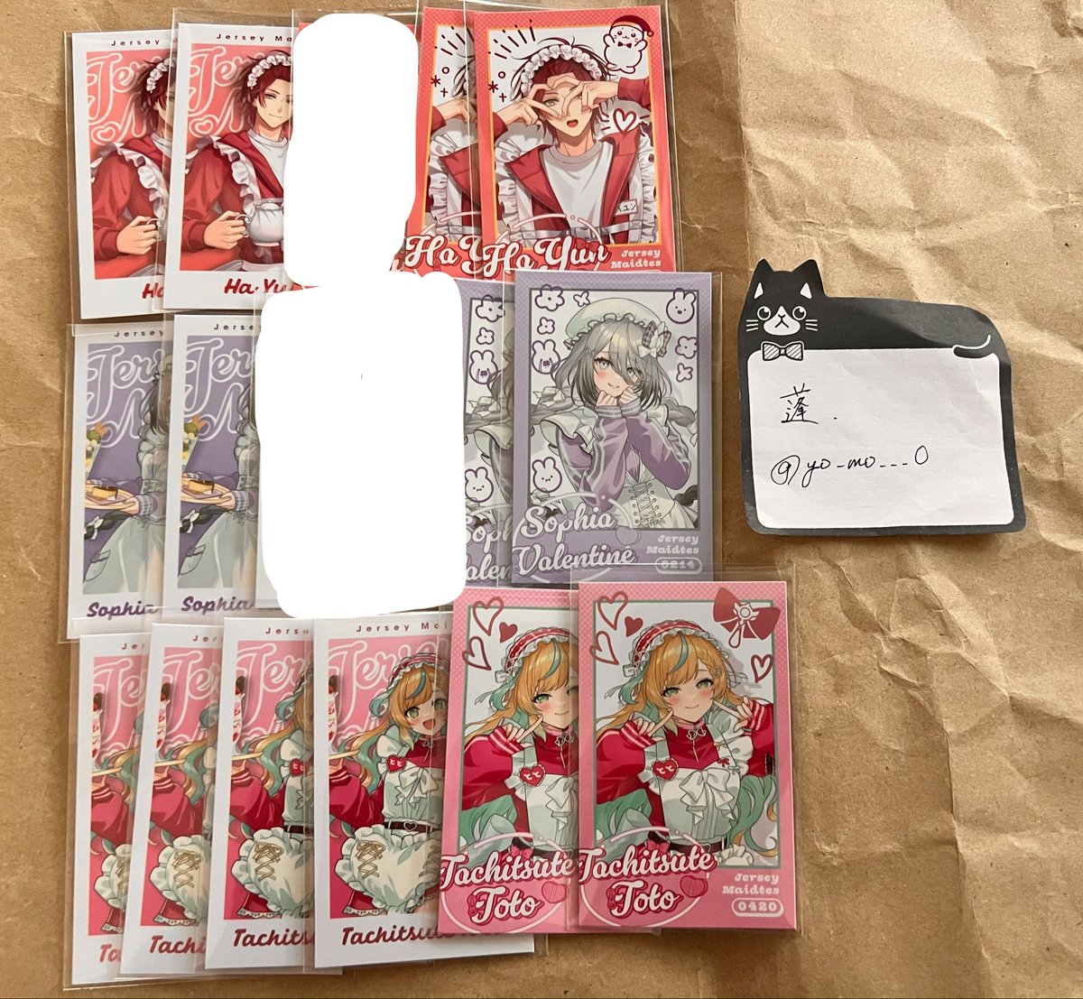 yo_mo___0's tweet photo. 【買取・譲渡・交換】
にじさんじ　Jersey Maidtes ランダムフォト風カード

譲〉画像参照

求〉定価＋送料>黄色の方

上段は中段同数お迎え必須
中段、下段は単体可能ですが纏めて優先
Rのみのお取引は不可です
検索からでもお気軽にお声掛けください https://t.co/JJBvvH8mp9