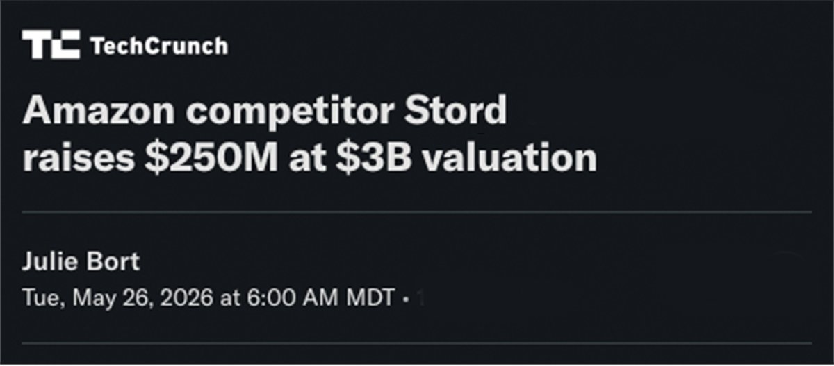 seanhenry's tweet photo. 3 billion vs $2.92 trillion.

~1,000x different in valuation.

This week TechCrunch and many others called Stord an "Amazon competitor."

Here's what most people get wrong about that 🧵 https://t.co/i9JTtzYoSo
