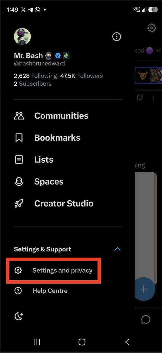 bashorunedward's tweet photo. Dear Web 3 Users and Every Airdrop F@rmers!

Take this very serious.

💰This costs $0

⏰Time Required; 2 minutes

We have connected our X account to multiple websites consciously or unconsciously and this can h@rm our account and get our X acc0unt suspended!

Some  of these apps already got access to your account without your knowledge!

How to disconnect Every unwanted platform from our X account;

To disconnect Your X/Twitter connected account;
-Open your X account
-For Desktop; Click on; more "As shown in the image below highlighted by red box"
-For Mobile App; Click on "Settings and privacy"
-Click on; Settings and Privacy
-Security and account access
-Apps and seasons
-Connected apps.
-Revoke

 📌Revoke all connected apps you have been connecting by participating in Airdrop Earlier except anyone you really trust.