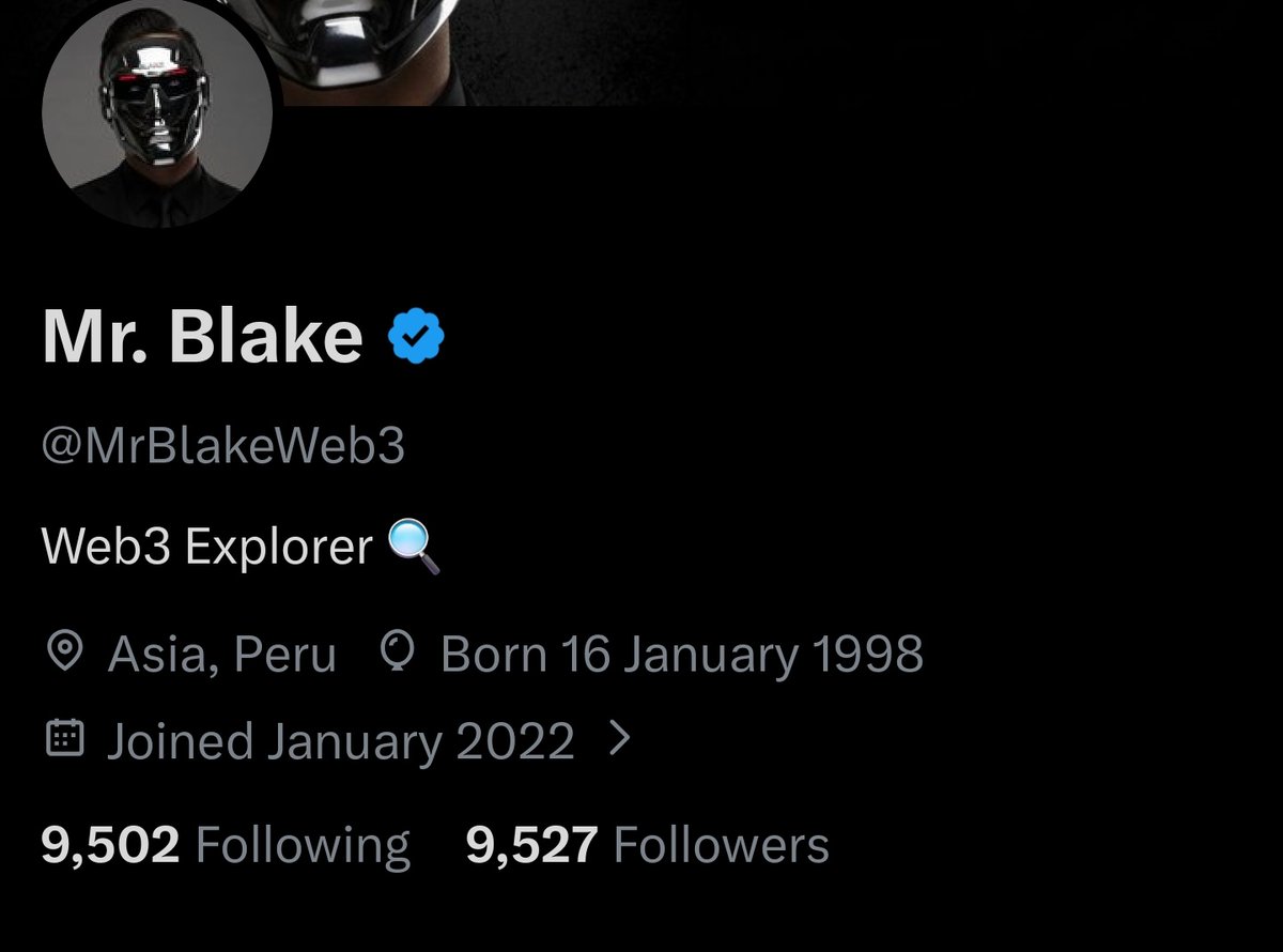 MrBlakeWeb3's tweet photo. Only 433 Followers Need to Hit 10k

Keep Supporting Guys...
Say - Support https://t.co/tEXx4UJM4u