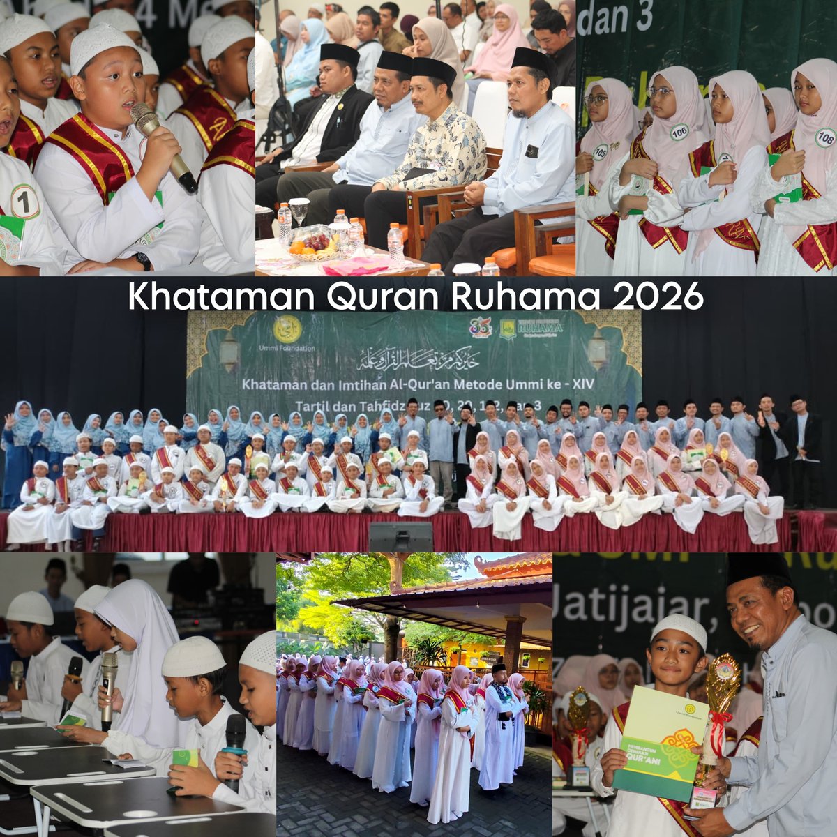 Bambangstp's tweet photo. Alhamdulillah selamat buat anak2ku tercinta siswa/i SDIT/SMPIT Ruhama, peserta Khataman dan Imtihan Metode UMMI Ke-14 Tartil dan Tahfidz Juz 30, 29, 1, 2, dan 3 telah terlaksana dengan lancar. Semoga mampu menjaga bacaan dan afalannya, Amiiiin

#ummi #khataman #sitruhama #depok https://t.co/Kg8L2AJhmQ