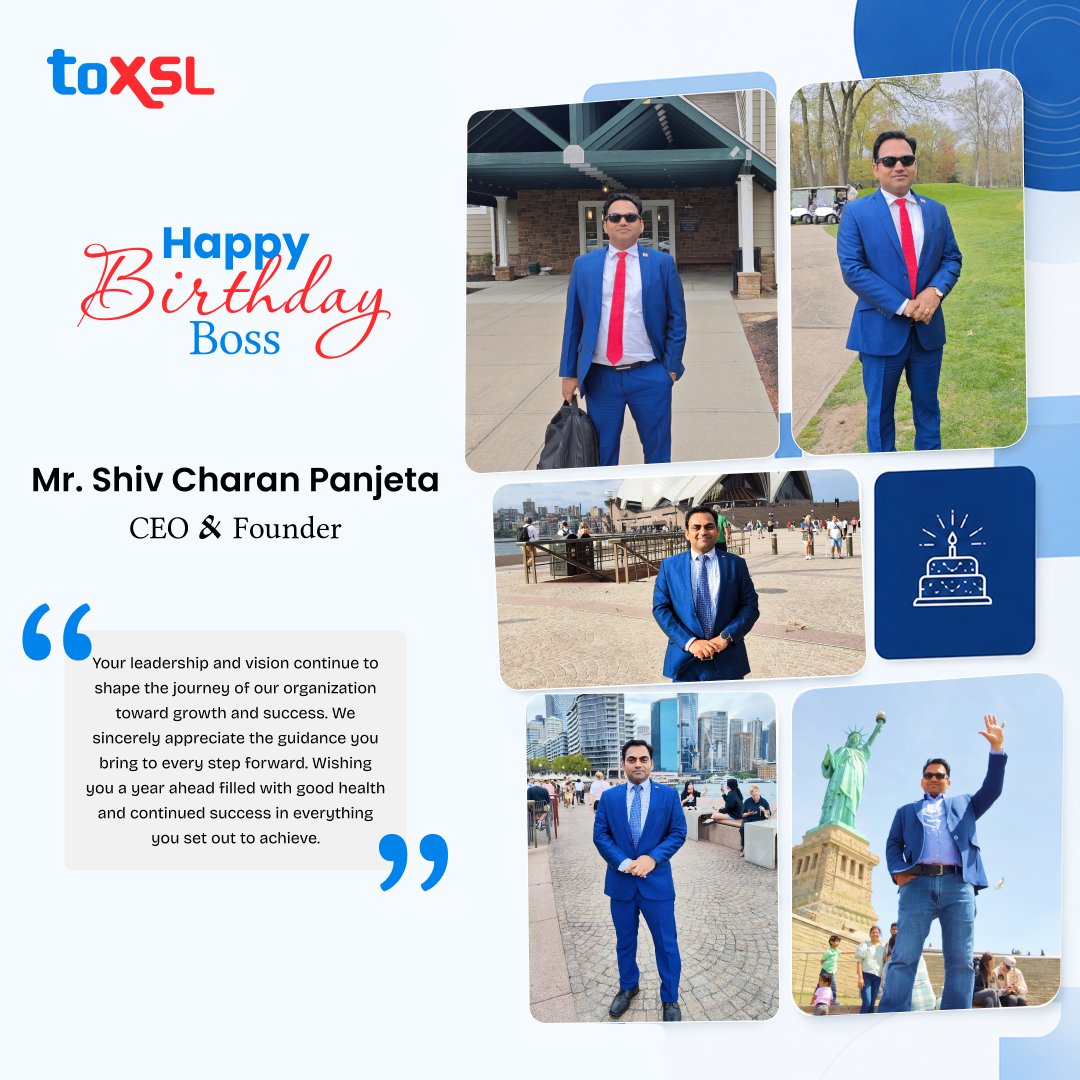 ToXSL's tweet photo. "Great leaders create more leaders, inspire greater visions, and leave a lasting impact on every journey they lead"

Happy Birthday to our incredible CEO! 

Wishing you continued success, great health, and many more milestones ahead.

#toxsl #HappyBirthdayCEO #HappyBirthdayBoss https://t.co/KxXVlH7egT