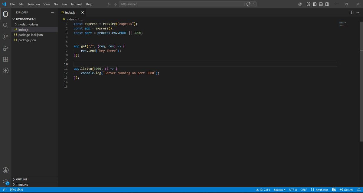 iRahul_tw's tweet photo. 🚀 Day 1 of learning Express.js

Today I created my first Express server.

Learned how:

express() creates the app
app.get() handles routes
res.send() sends a response
app.listen() starts the server

Next, I'll learn middleware and next().

#NodeJS #ExpressJS #LearnInPublic https://t.co/SZ2Bu2eJlH