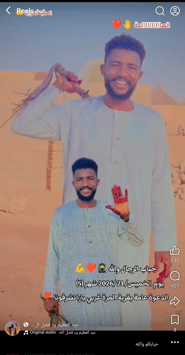 omdurmarx's tweet photo. قادرين تتخيلوا التلاتة بوستات دي ورا بعض؟ ا
لله لا كسب الجنجويد وإن شاء الله ينزع الفرح من حياتهم زي ما نزعوا الفرح من المدنيين العزل في أيام العيد المباركة دي. https://t.co/crtulpI9t5