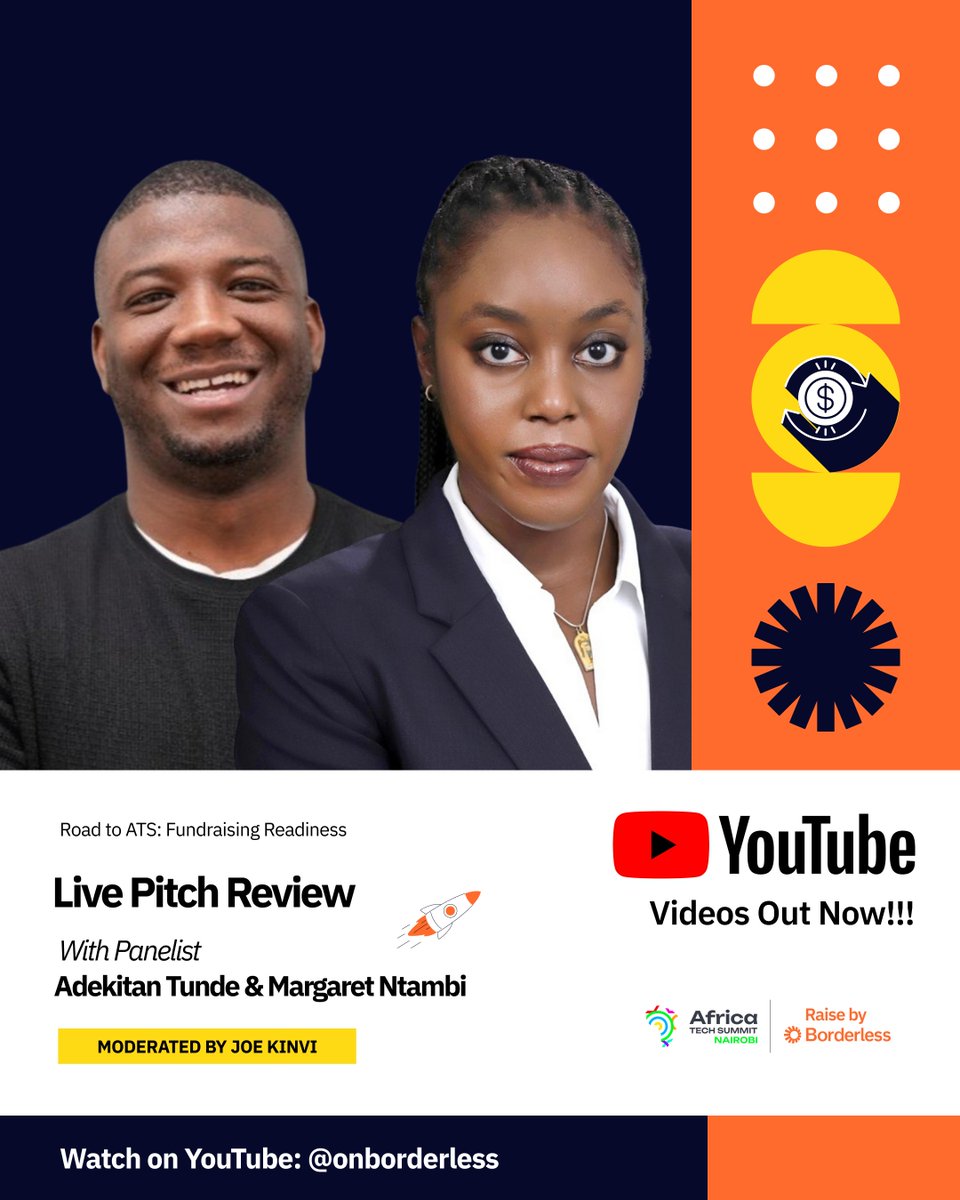 onBorderless's tweet photo. Live Pitch Review with Adekitan Tunde &amp; @margentambi, where 5 founders pitched their startups live. https://t.co/CAqL5PzEzP
