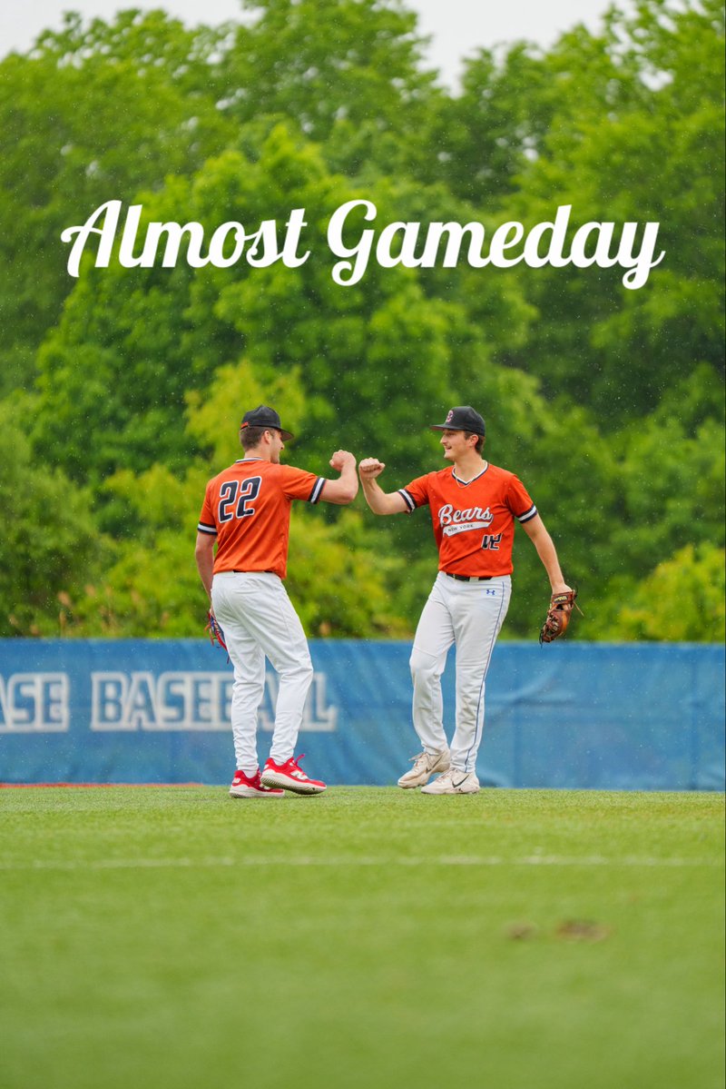NYBearsBaseball's tweet photo. Almost that time….⏳

#GoBears https://t.co/D0EojjwjMx