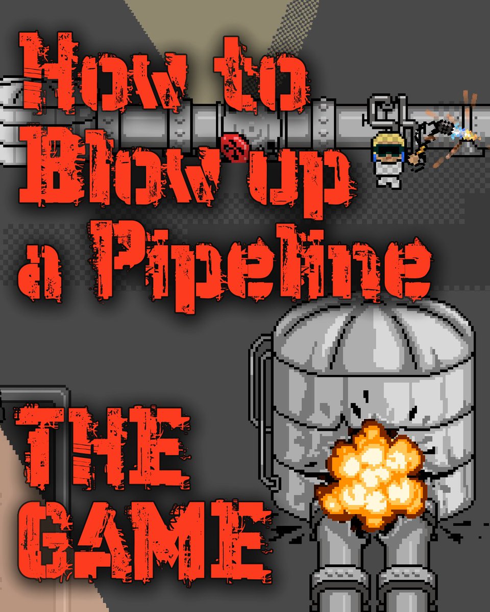 Kritzlof's tweet photo. Play my new game based on "How to Blow up a Pipeline" by Andreas Malm!

Try it out and post your highscore in the comments!

https://t.co/53ZjXF0cMY

#climatecrisis #activism #indiegames #sabotage #directaction #FuckCapitalismJam2026 @FxckCapitalism https://t.co/m1aFp2xaG7