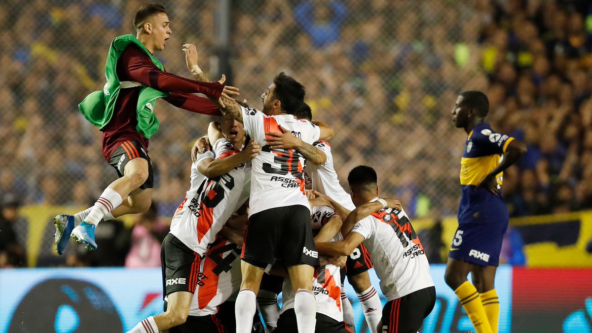 notluisdelpi's tweet photo. Parece broma, pero:

Hasta el día de hoy, el último partido que gano la mítica bombonera con la gente de boca en una fase de mata-mata de Libertadores fue en 2019. 

Igual no les alcanzó para pasar y consumador su 5ta eliminación al hilo vs el River de Gallardo https://t.co/mMAnPbyzeR
