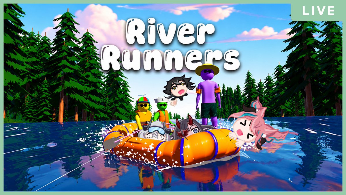 BrieFoxVT's tweet photo. Hi patrons!🌊
We'll be rafting on River Runners with @TyrantVT, @zephyrsche &amp; @RubyTsukimiya on May 30th 9AM GMT+8/May 29th 8PM EST! See y'all soon~!😚 https://t.co/GERtxDZF0g