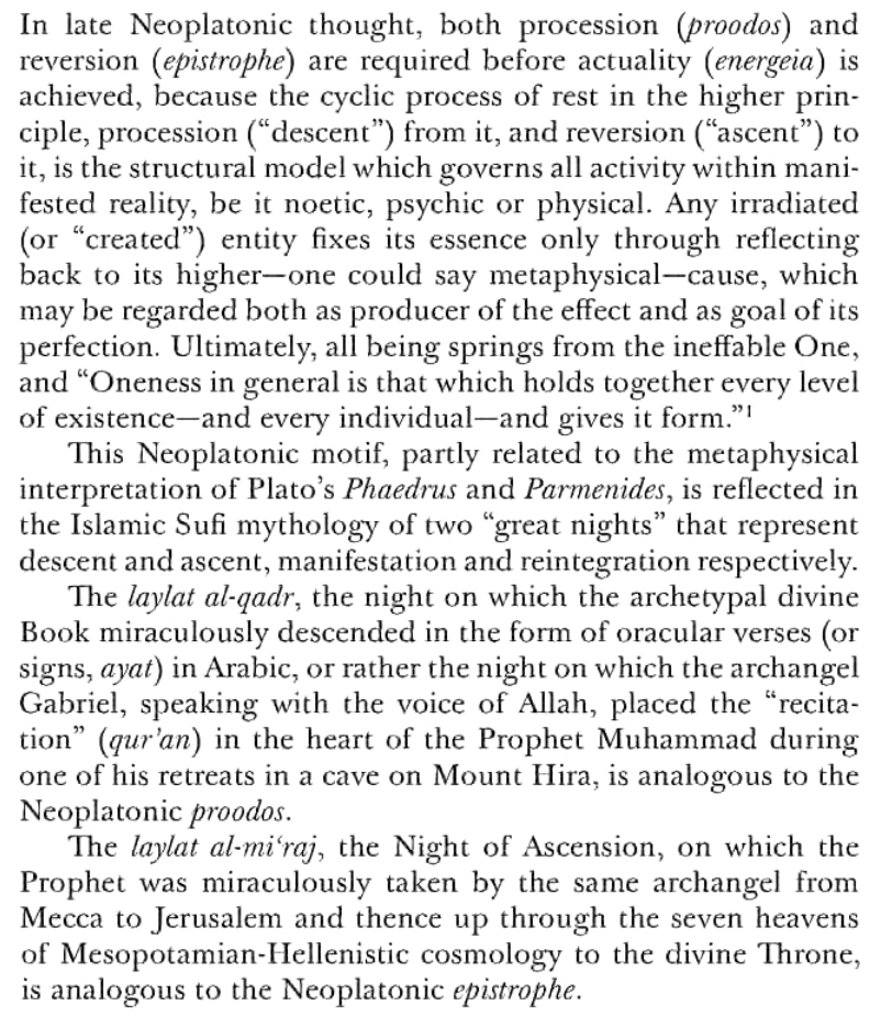 yetoshi24's tweet photo. The similarities between the Neoplatonic motif of 'ascent' and 'descent' with Muhammad ﷺ journey to the heaven stated in the Qur'an https://t.co/JARZ451pEA