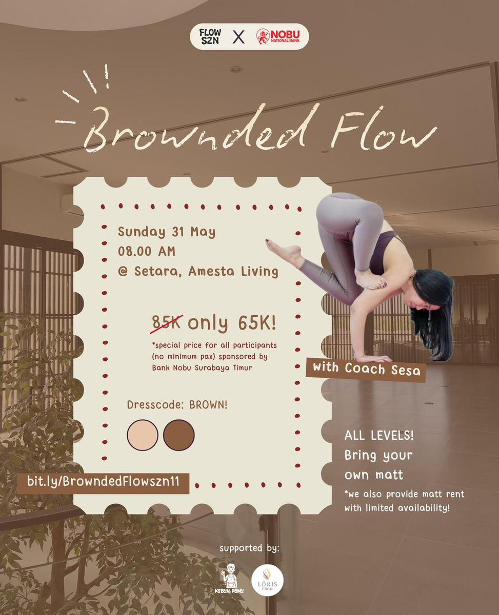 necnectarine's tweet photo. lesgoow guys yang minat yoga di area surabaya timur! 💅🏼🫰🏻 https://t.co/XN2qGeyVtu