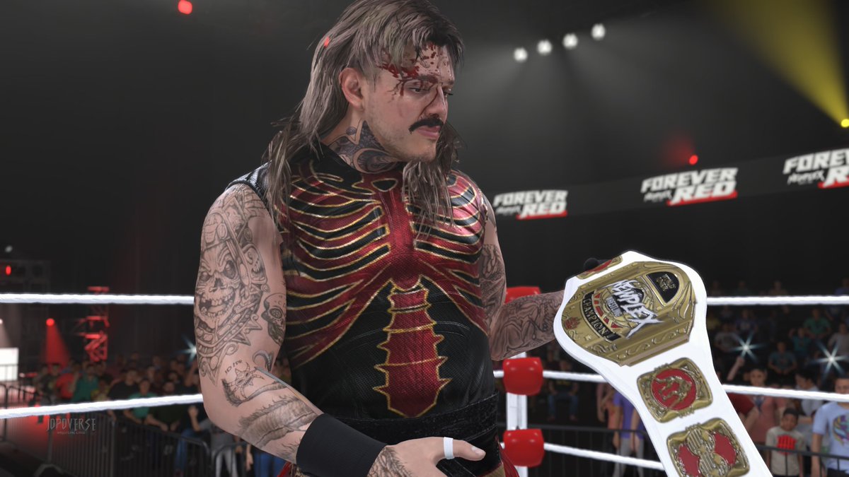 JOPO619's tweet photo. With the JOPOSTAR out injured...

The vacant JR title is up for grabs when surprise opponent Jushin Liger takes on Dom Mysterio! It is the AAA Mega champ, Dom who walks out with both belts, defeating the legendary Liger! #JOPOVERSE https://t.co/4Q8oXyxb0L