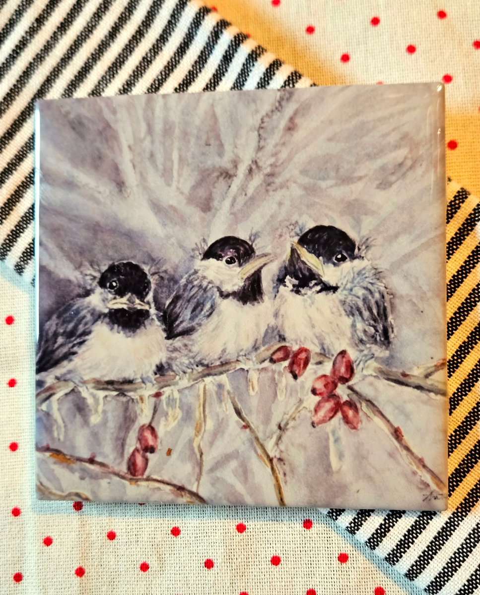 creative13us's tweet photo. Great gift for the bird lover: Chickadee Art Tile: Watercolor Bird Painting, Cottagecore Decor https://t.co/jQFPNNtGDR #kitchendining #chickadees #birdwatchers #housewarminggift #birthdaygift #hobbybirdwatchers #giftforher #birdlover #fathersday https://t.co/ID70O2cR5Y