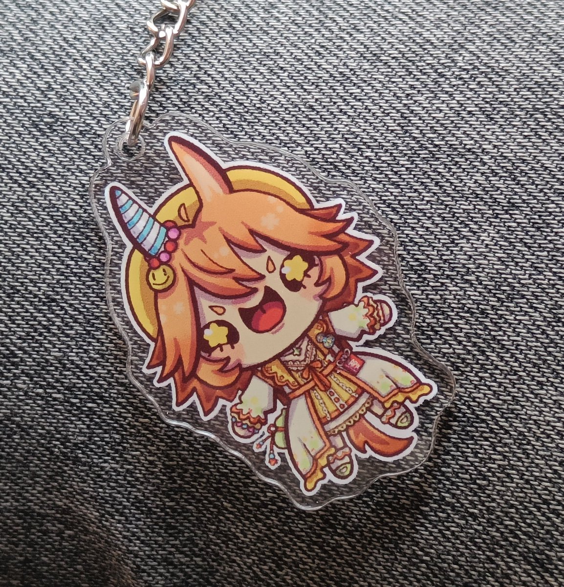 apaczek_stuff's tweet photo. I made a keychain of my little Fuku!! The Matikanelings army is growing #Umamusume #Matikanefukukitaru https://t.co/3r1Yz3PWbe