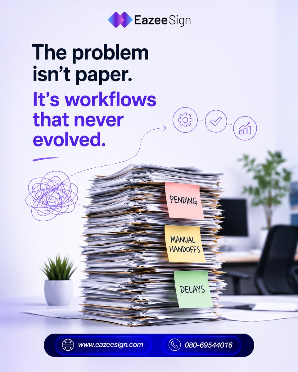 EazeeSign's tweet photo. One document won't change the planet.

But millions of unnecessary printouts might.

Sustainability starts with small decisions — like choosing paperless workflows.

🌱 Good for business.
🌍 Better for the planet.

#EazeeSign #Sustainability #Paperless #DigitalSignature https://t.co/cc5fijEyWs