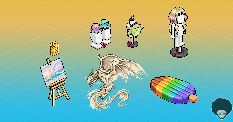 habtium's tweet photo. 📣 ¡#Habbo presenta las novedades para la campaña de julio inspirada en un verano caluroso en la costa: furnis, raros, LTD, crackeables y crafteables! 🌈🫧🐚🐙

➡️ Encuentra todos los detalles en nuestra noticia: https://t.co/nRP8C79Jce https://t.co/ARfKMG3I6w