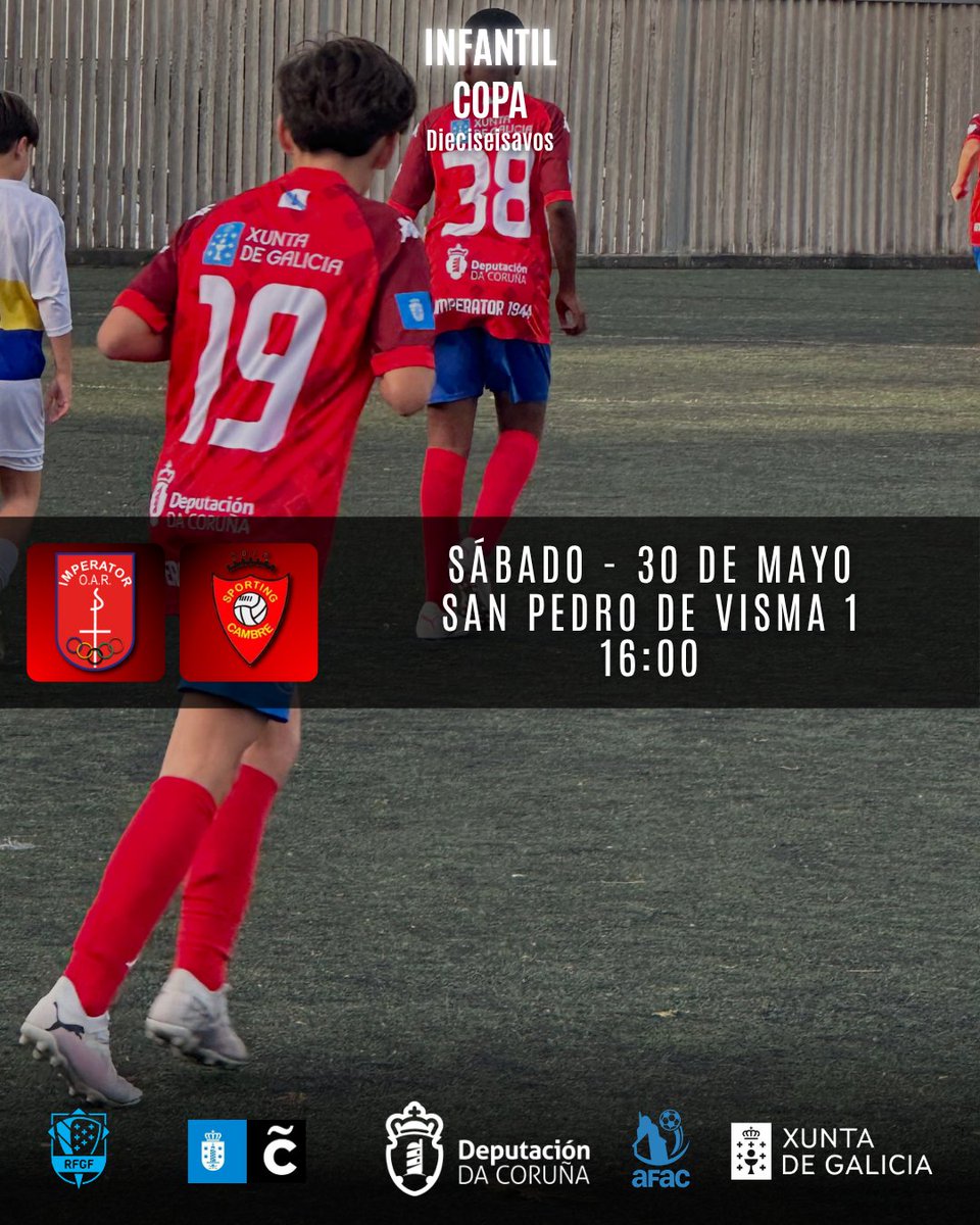 ImperatorOar's tweet photo. 🔴COPA

Este fin de semana tendremos también los dieciseisavos de Copa para el Infantil, Cadete y Juvenil.

#impersiempre❤️💙 https://t.co/pSIePg350F