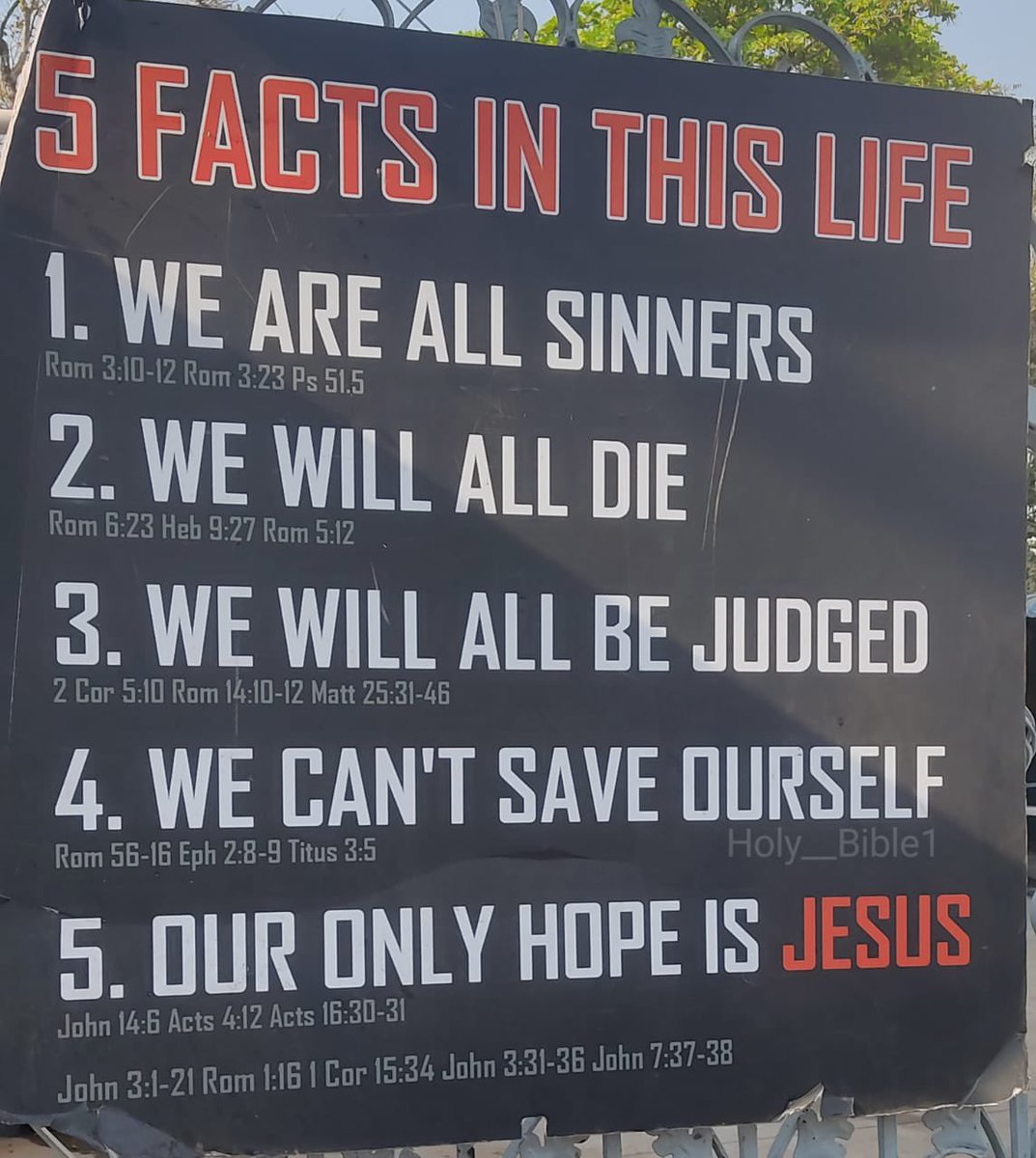 Holy__Bible1's tweet photo. 5 facts in this Life https://t.co/FuKB0xaOLJ