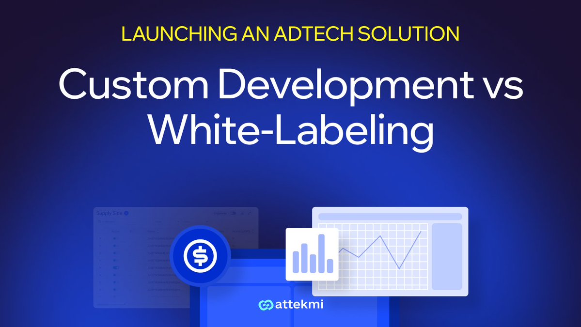 attekmi's tweet photo. Are you planning to launch an AdTech solution?

Then, most likely, you are choosing between white-labeling and development from scratch.

In our new article for @Medium, we compare these approaches. Read now: https://t.co/vab3RZH9Rj https://t.co/61ZmVKuvqP
