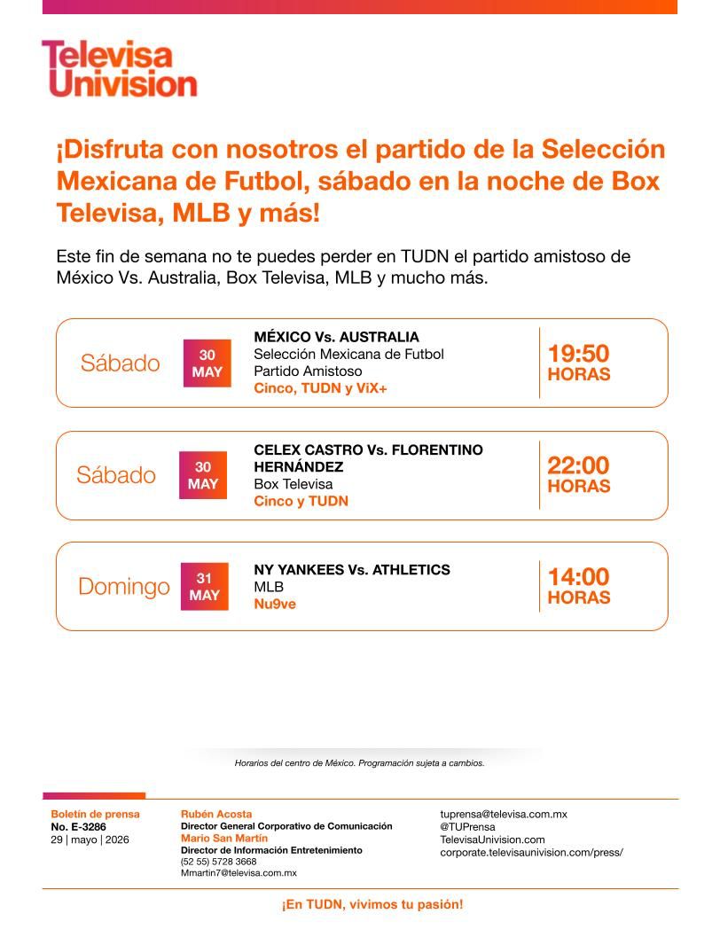 TelevisaUnivision Prensa tweet media