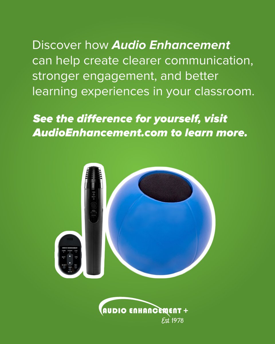 AudioEnhancemnt's tweet photo. Dr. Dan A. Sims from Bibb County shared how Audio Enhancement microphones help every student clearly hear instruction in the classroom. When every student can hear, they can better engage, participate, and succeed. https://t.co/iav5sY9kmp