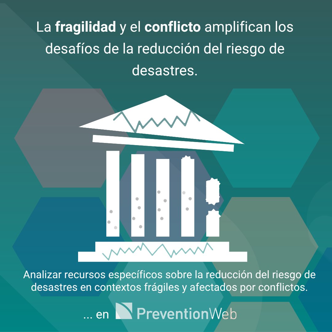 UNDRR_Americas's tweet photo. ⚠️ En contextos de conflicto, los riesgos se superponen: alta exposición y baja capacidad de respuesta.

🌍 La RRD busca proteger vidas, sostener sistemas y fortalecer resiliencia en entornos inestables.

📚 Recursos y experiencias en #PreventionWeb 👉 https://t.co/ygujnEZCy3 https://t.co/CxkWiZDvRi