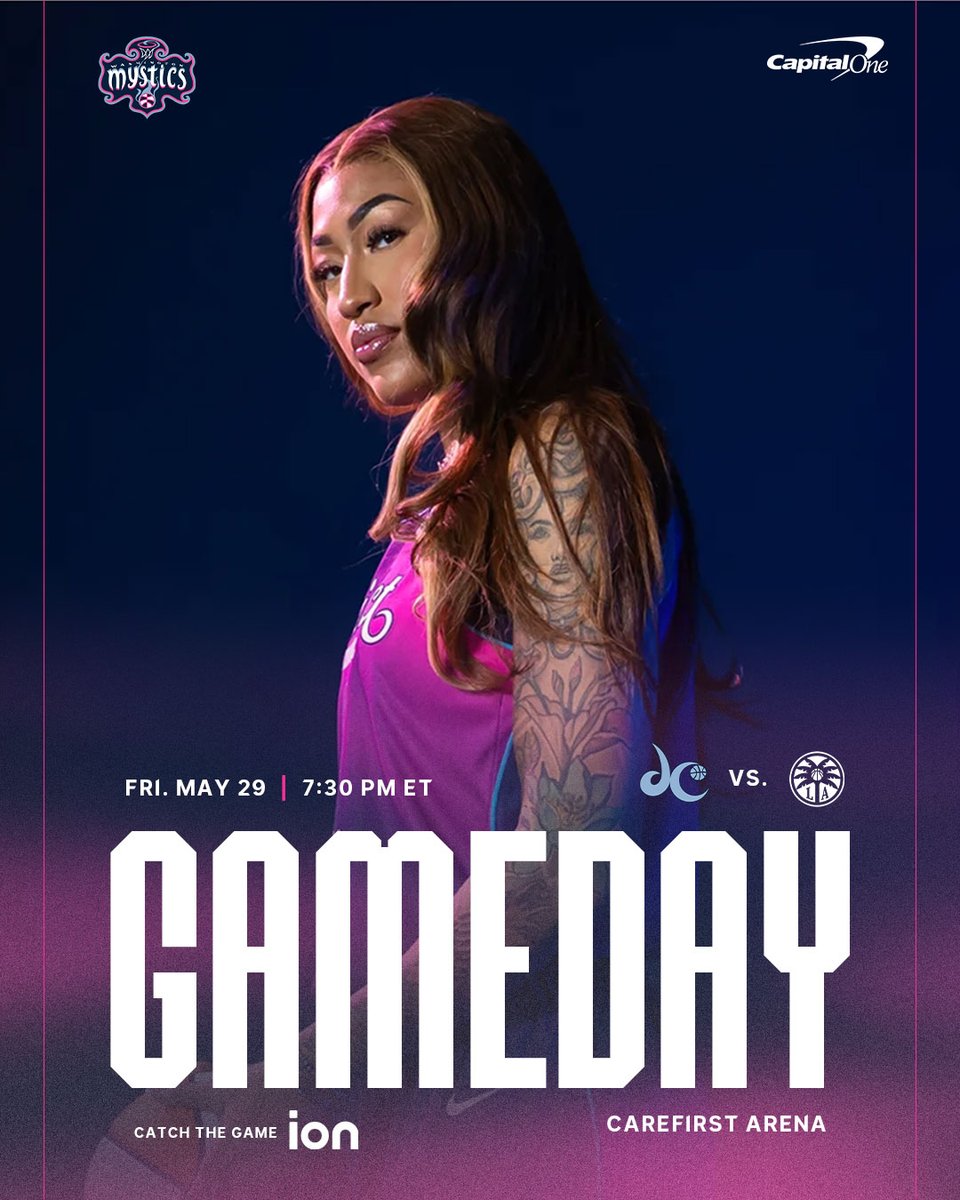 WashMystics's tweet photo. Sounds like GAME DAY 🎙️

See you soon, Mystics fans! 

@CapitalOne https://t.co/0hWC0k4sZM