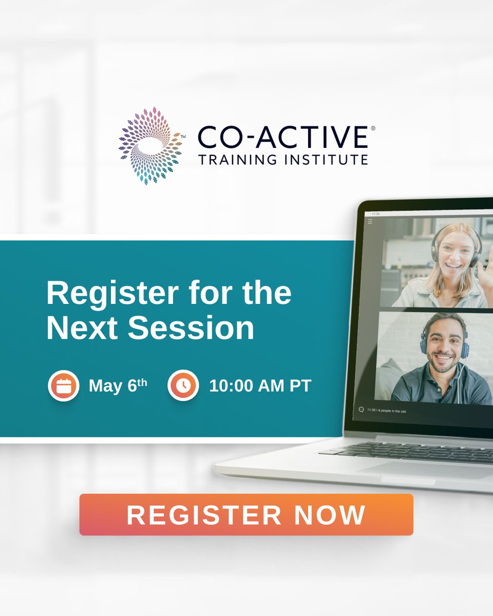 CoactiveLeaders's tweet photo. Spots are filling up for Explore the Path to Coaching Success! Join us on Jun 11 - 8AM PT/ 5PM CEST for one free hour to watch Co-Active coaching live and get clarity on your next step.

Register now: https://t.co/dXTZCvwuDU
#CoActiveCoaching #CoachTraining #BecomeACoach https://t.co/eERm4wzXYX