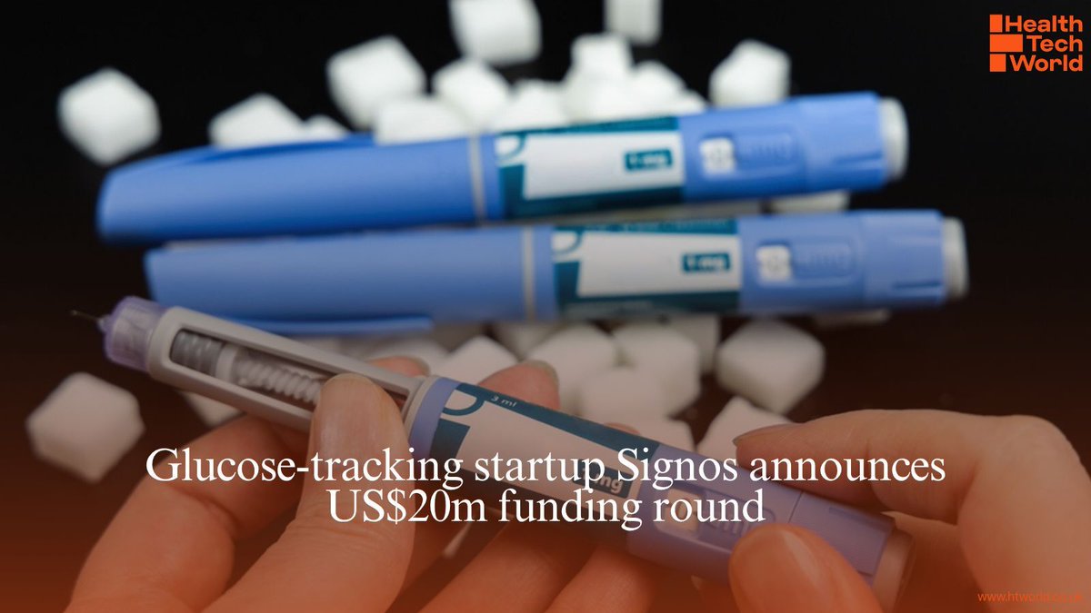 healthtechworld's tweet photo. Signos has raised US$20m to expand its glucose tracking platform for weight management as demand grows for weight loss tools. 

🔗 Full story: https://t.co/DCjNBu6KX9 

#HealthTech #Wearables #DigitalHealth #Funding #WeightLoss https://t.co/onLrPZS44D