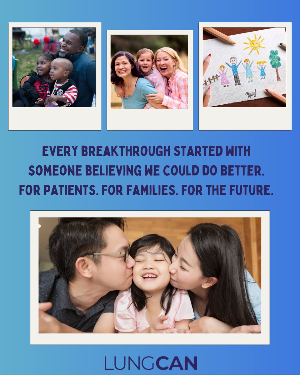 LungCAN's tweet photo. Every breakthrough started with someone believing we could do better.
For patients. For families. For the future.
Help keep #lungcancerresearch moving forward: https://t.co/um35pc8FLT
Your voice could help save lives! 
#LungCancer #ResearchMatters https://t.co/XszRX6M6vo