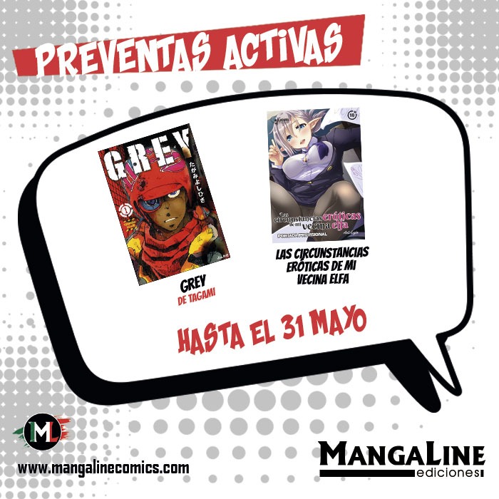 MangaLineMX's tweet photo. 🚨 ¡La cuenta regresiva ya comenzó!

Tienes hasta el 31 de mayo para apartar nuestras preventas activas con extras exclusivos. 👀

⚙️ GREY
🍆🍑 Las circunstancias 3rótic4s de mi vecina elfa

⚡ Pack Peace Electronics 4 y 5
⚙️👺 Pack GREY + HOROBI

🔥 https://t.co/HFTl8tdjVI https://t.co/SvCvXNNNfz