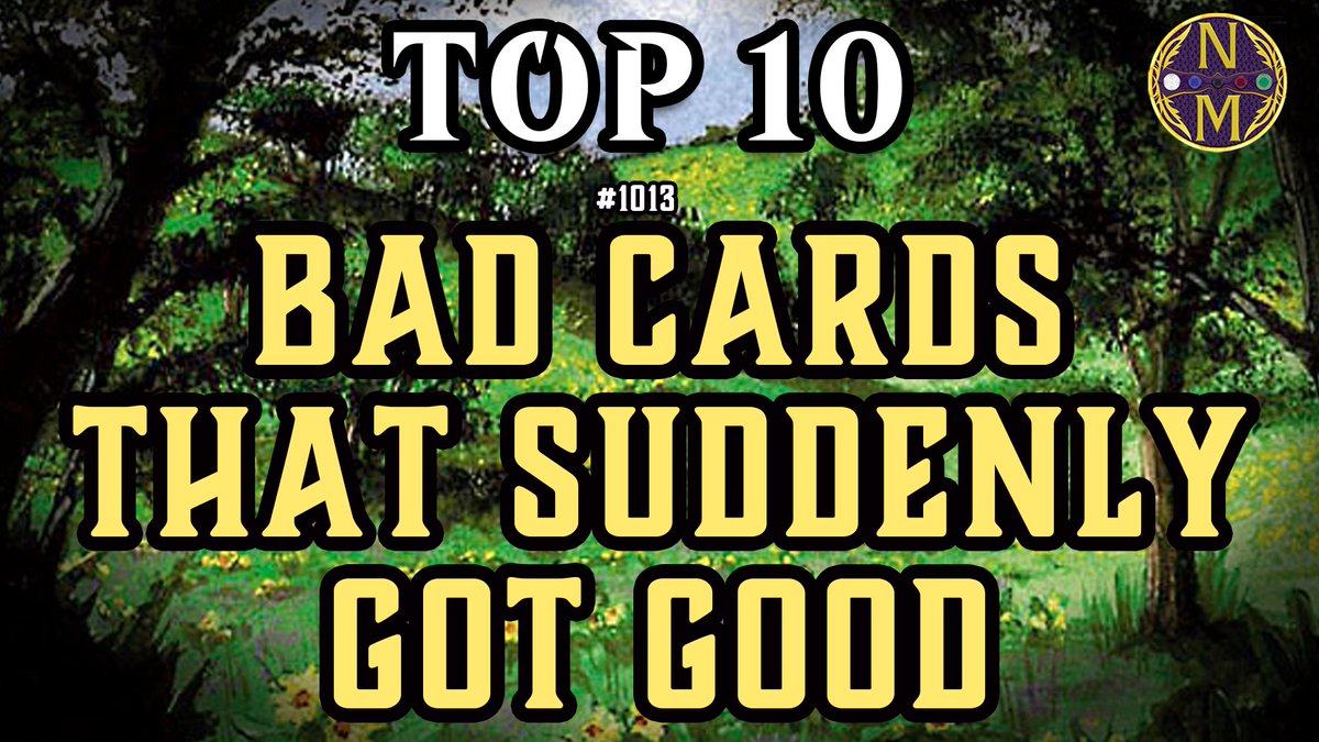 NizzahonMagic's tweet photo. https://t.co/ofCSFx0KB4
In today's #MTGTop10, I take a look at 10 cards that were bad when they first got printed, but eventually became powerhouses! #mtg #magicthegathering https://t.co/Navk4282Lp