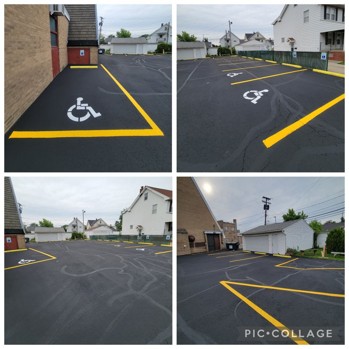 PaveMaintSpec's tweet photo. The 2026 sealcoating season is here! This eastside church was long overdue for some parking lot maintenance. Protecting the pavement and increasing visibility for the congregation was on the top of their priority list and we were happy to help accomplish that. https://t.co/4gkUUb3pwF