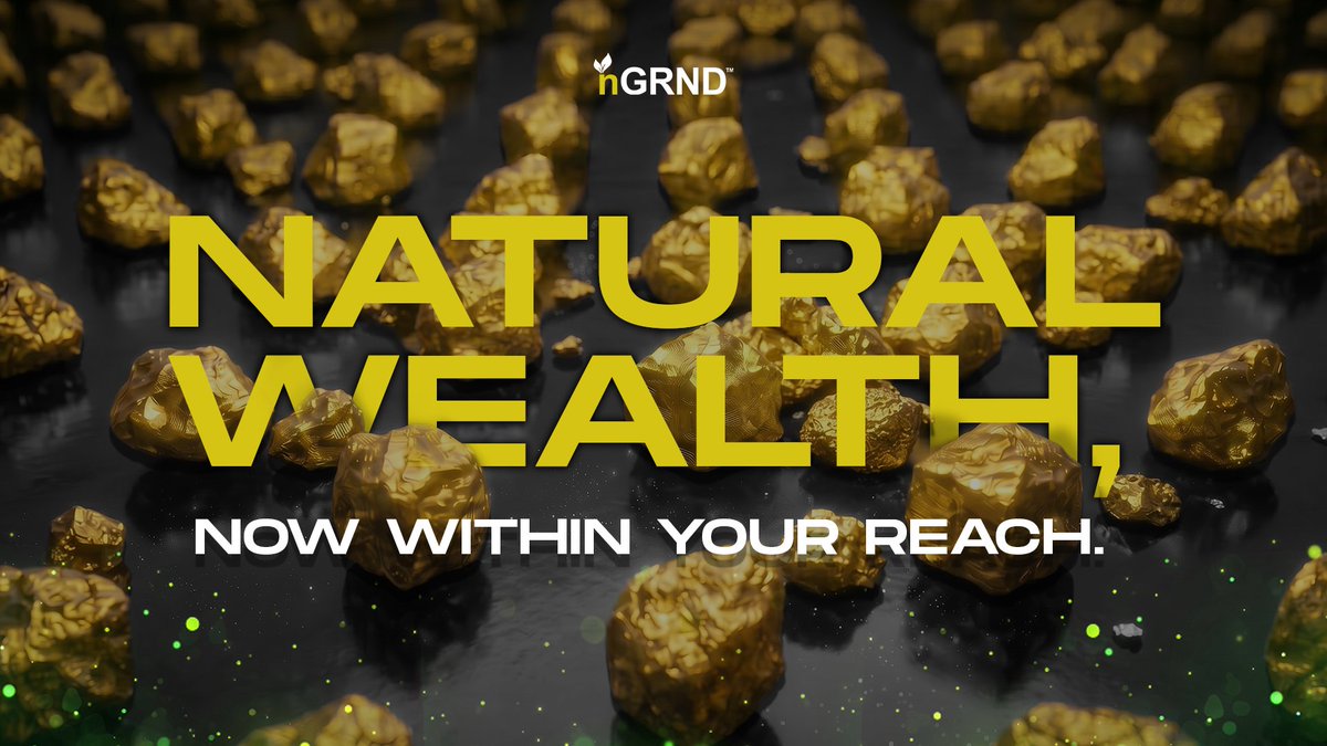 nGRND_io's tweet photo. Gold exists above ground across thousands of vaults and underground as proven resources around the world.

Different locations. Different scales. Different ownership structures.

nGRND turns that fragmented value into a new access layer.

Get grounded 🪨  join the new gold rush. https://t.co/pWll7fm27q