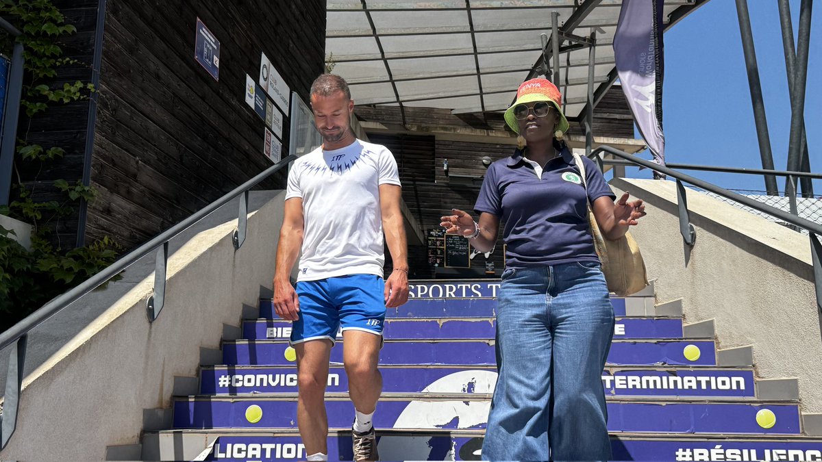 tennis_kenya's tweet photo. Tennis Kenya President Wanjiru Mbugua-Karani is in France launching a historic partnership with Istres Mayor Robin Prétot! 🇰🇪🤝🇫🇷

​An elite exchange programme with Istres Sport Tennis Club will see players train on the clay courts that produced legends like Tsonga &amp; Monfils. https://t.co/lS4G8bWX4g