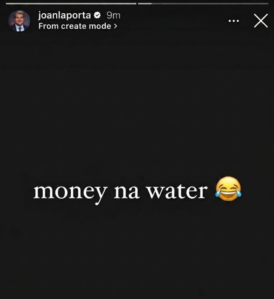 Bigi_Chima's tweet photo. 🚨 Joan Laporta on IG 

😂 https://t.co/62CoKztGmi