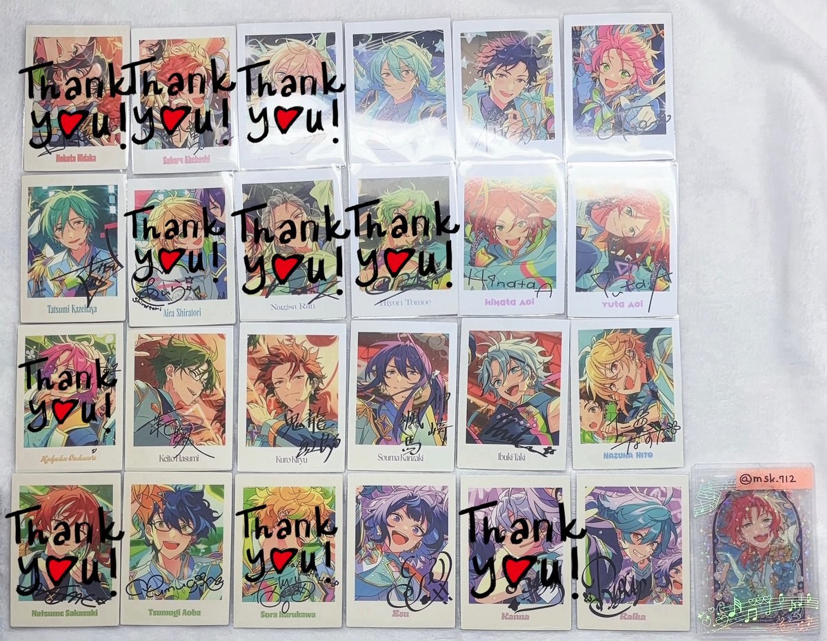 あんスタ 交換】 周年 ぱしゃっつ 缶バッジ 特典 譲）渉、弓弦、桃李