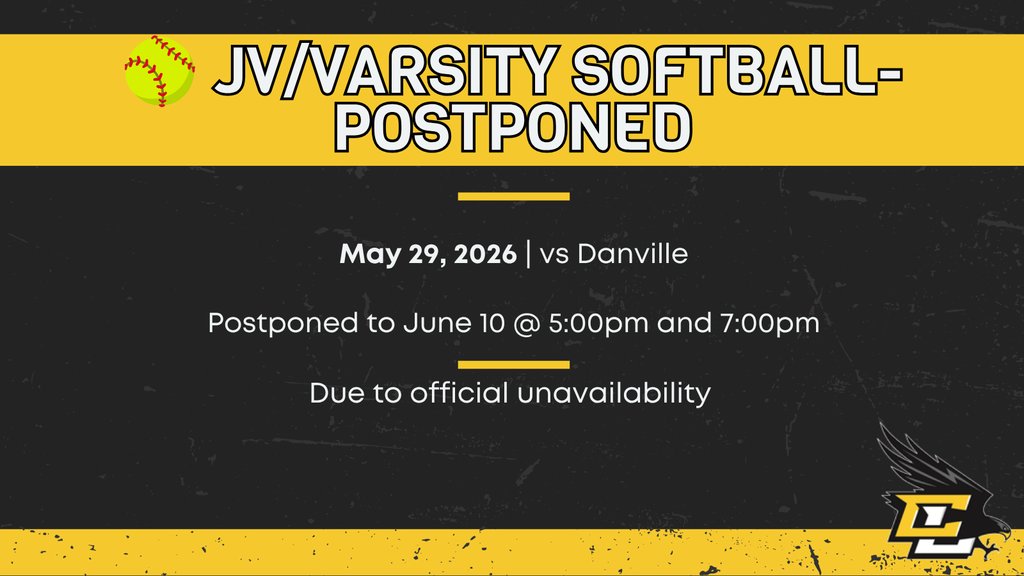 CentralLeeCSD's tweet photo. 🥎⚾️ GAMEDAY UPDATE ⚾️🥎

After a big win over Notre Dame last night, our Varsity Baseball team takes on the Danville Bears at home tonight. Unfortunately, the JV/Varsity Softball games against Danville tonight have been postponed until June 10 due to official unavailability. https://t.co/DtOZOnrQ5C