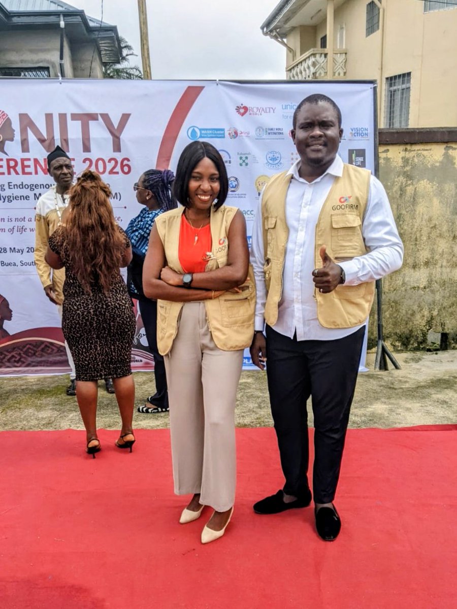 goofirm_f's tweet photo. Excited to partner with Royalty World for our 28-day #MHM campaign &amp; a powerful symposium with 30+ CSOs! This year’s theme, "Amplifying endogenous solutions for MHM," focuses on community-led strategies to end period poverty. Together, we’re creating lasting impact https://t.co/nu8mDsUiAr