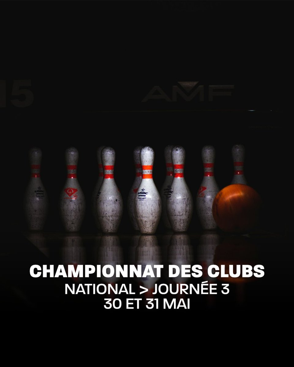 FFBSQ's tweet photo. 🎳 La saison 𝟮𝟬𝟮𝟱-𝟮𝟬𝟮𝟲 du Championnat des Clubs touche à sa fin !

Ce week-end, les équipes de Nationale 1, Nationale 2 et Nationale 3 seront en piste pour la dernière journée du CDC.

🏆 Quelles équipes seront sacrées championnes cette saison ? https://t.co/mb5GX5tm5o