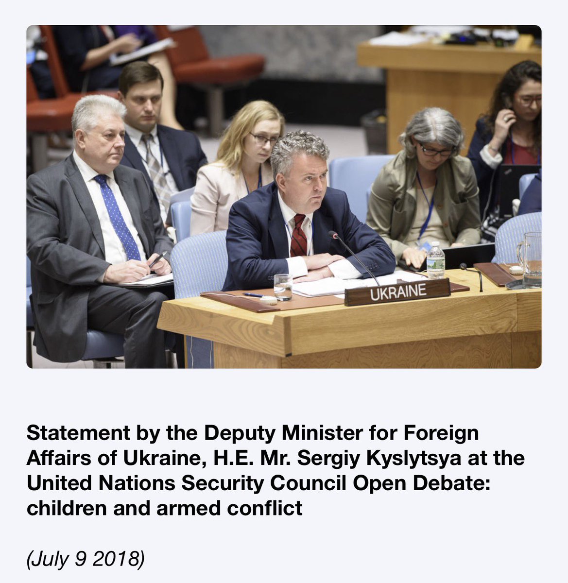 SergiyKyslytsya's tweet photo. Сьогодні о 17:00 за київським часом Організація Об'єднаних Націй офіційно оприлюднить нову доповідь Генерального секретаря щодо сексуального насильства, пов'язаного з конфліктом. Доповідь стала відома ще вчора ввечері – і вона містить рішення, до якого Україна йшла роками: Російська Федерація вперше включена до переліку сторін-порушниць.

Це не сталося само собою. І це точно не сталося вчора.
Ще у 2018 році українська делегація в ООН почала системно порушувати питаннязлочинів Російської Федерації – і щороку, у 2019-му, 2020-му, 2021-му, 2022-му …  і надалі наполегливо повертала до нього увагу міжнародної спільноти. Паралельно тривала робота в межах механізму «Діти та збройні конфлікти» – з офісом Спеціального представника Генерального секретаря Вірджинії Гамбипорушувалися питання мілітаризації дітей, їхнього незаконного переміщення, атак на школи. Тоді, коли більшість ще не ставила це питання в порядок денний. Тоді, коли Росія ще вдавала, що нічого не відбувається. Документування злочинів, виступи на дебатах Ради Безпеки ООН, постійна взаємодія зі спеціальними представниками системи ООН, робота з державами-членами, міжнародними правозахисними організаціями та мережами постраждалих — все це тривало рік за роком, без пауз.
Більше 👇
https://t.co/tD0lvtYRGE